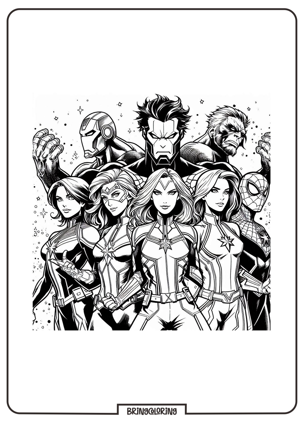 Welcome to our Marvel Coloring Pages 3 Marvel Coloring Online Pages for Kids