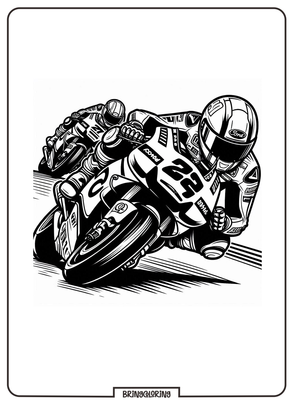 Moto GP Coloring Pages Bringcoloring.com