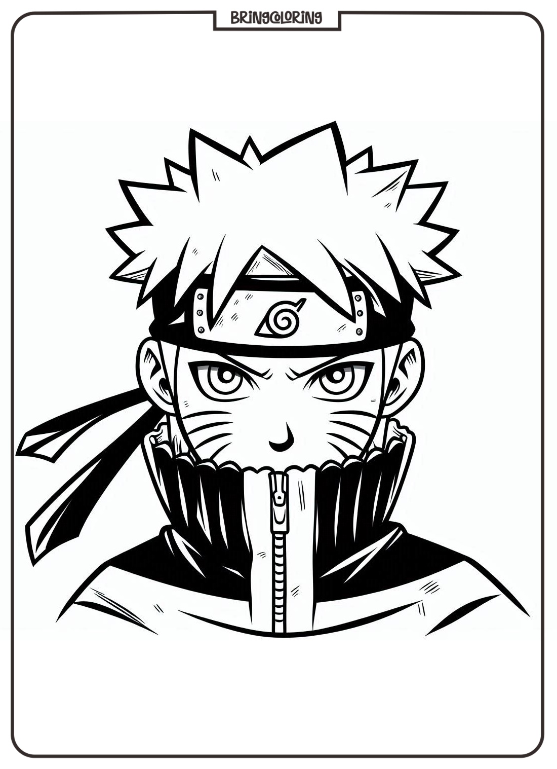 Naruto Cartoon Movie Coloring Page
