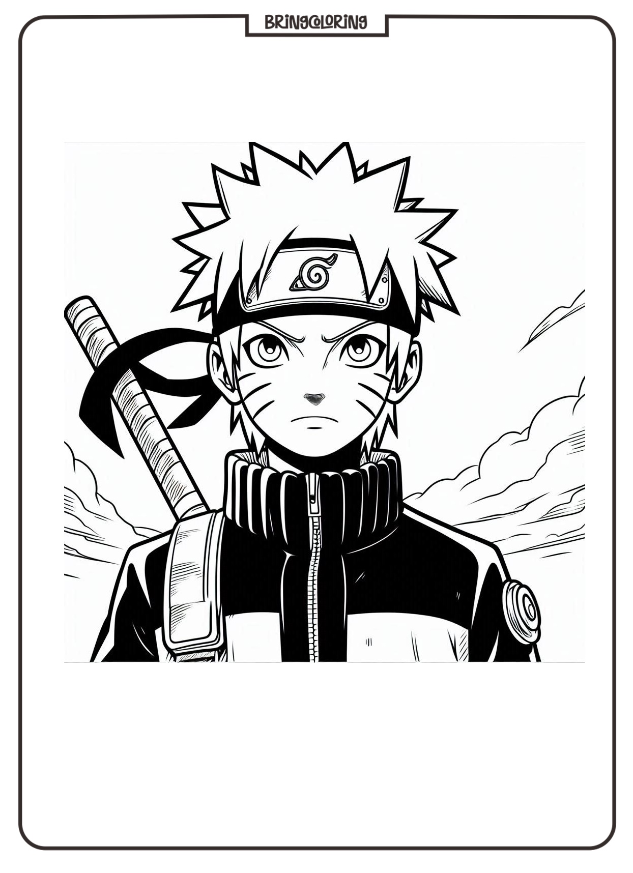 Naruto Coloring Page Bringcoloring.com