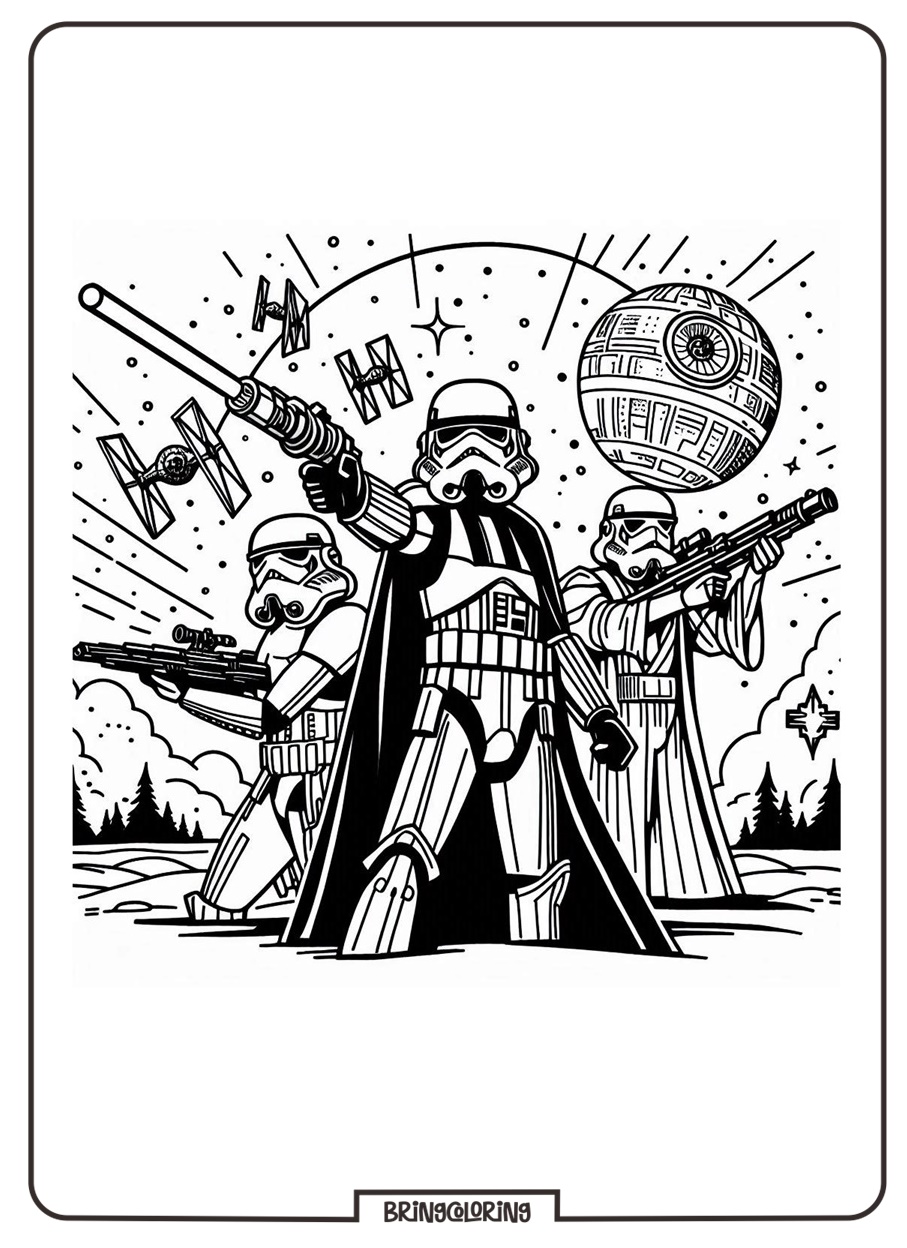 Star Wars takes Kids on an Adventure to Galaxies Far, Far Away! 3 Star Wars Coloring Online Pages