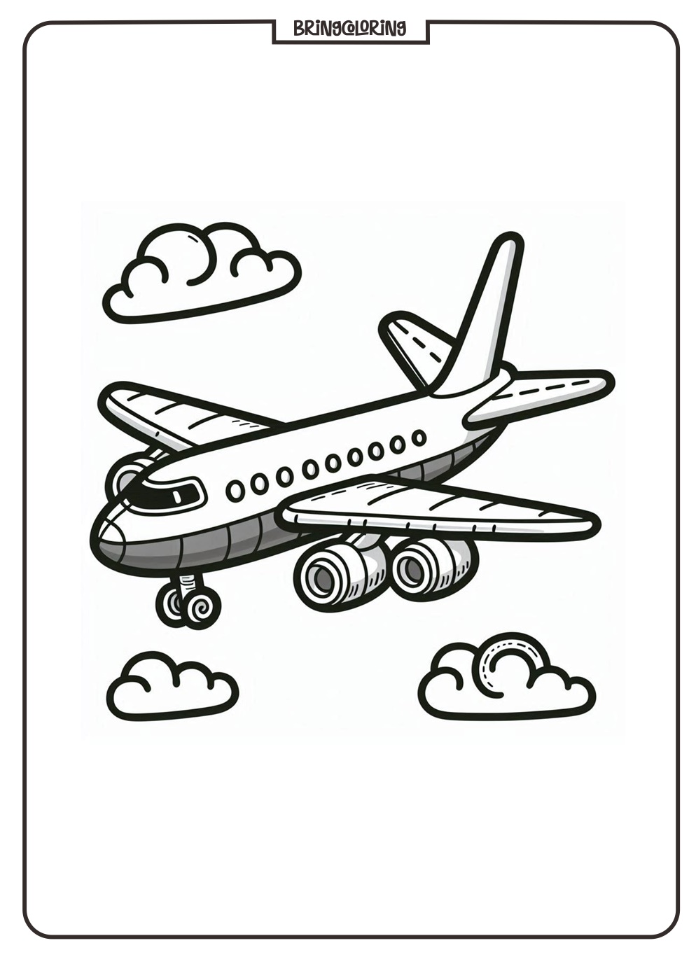 airplane coloring pages for kids bringcoloring.com