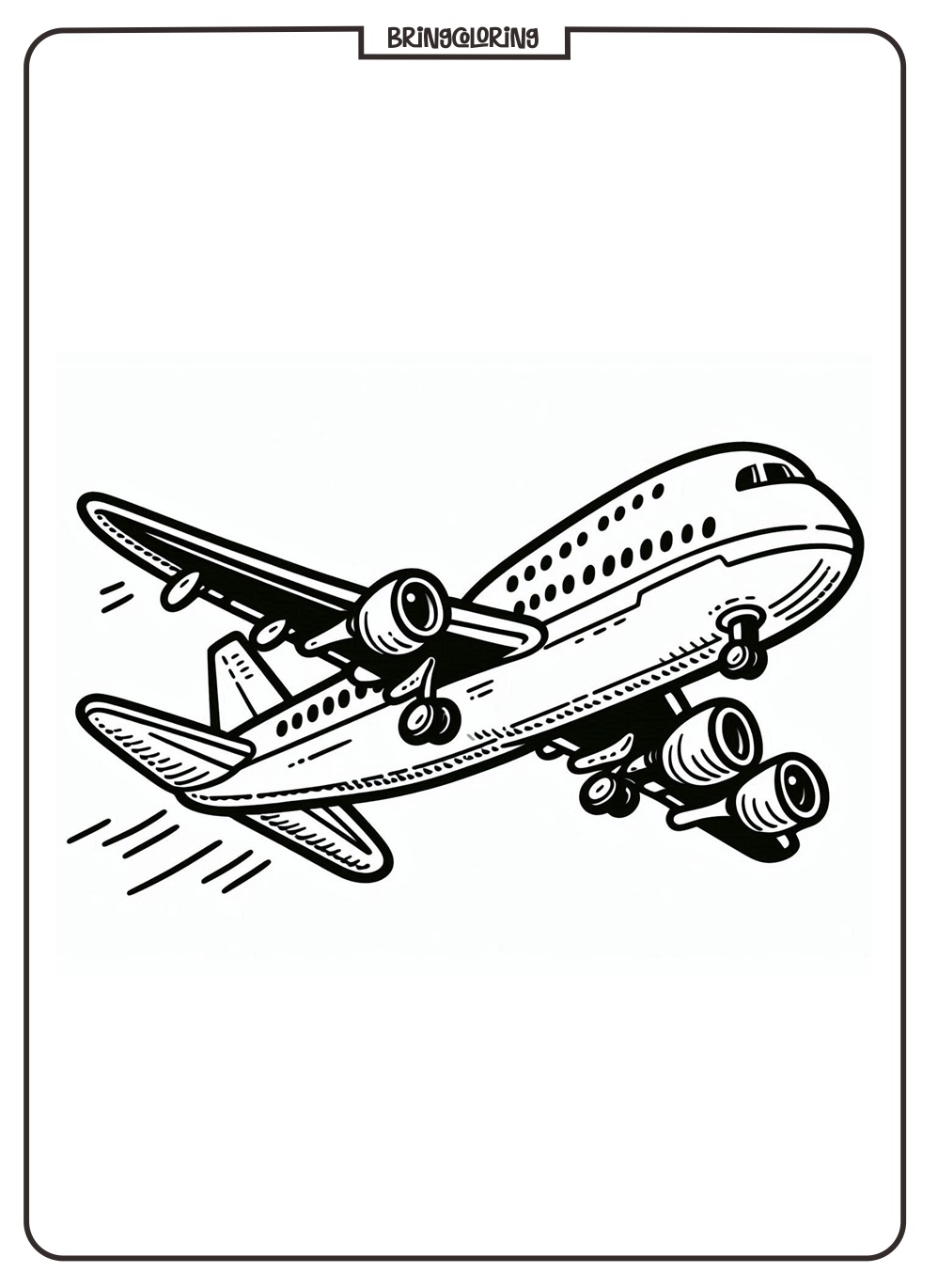 airplane coloring pages for kids bringcoloring