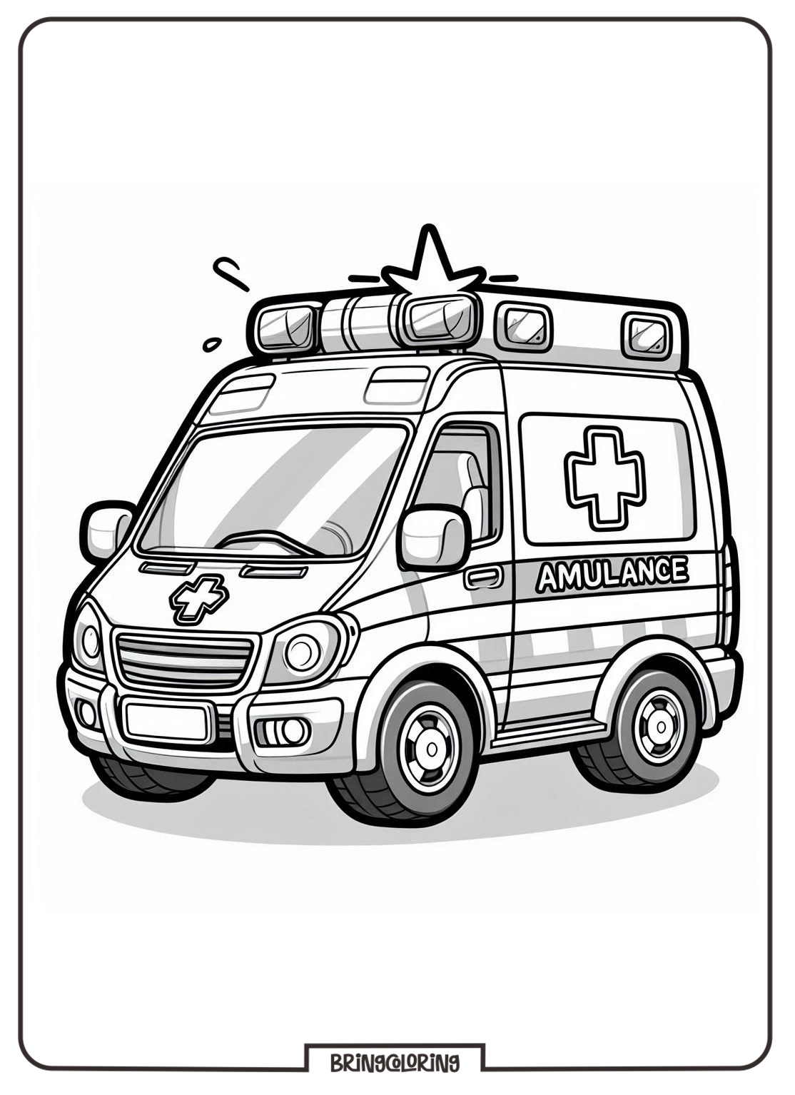 ambulance car coloring pages bringcoloring
