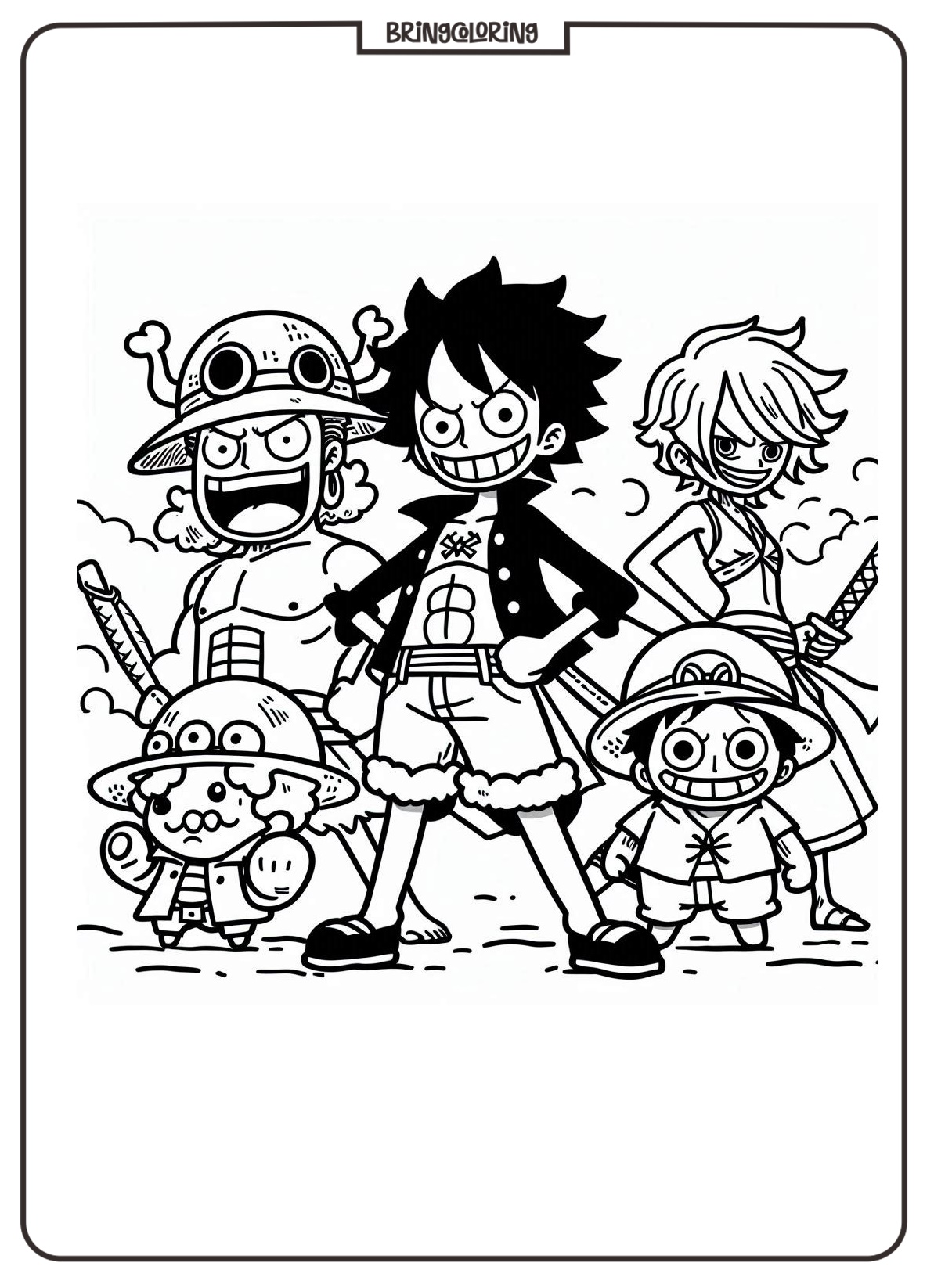 coloring pages cartoon movie one piece bringcoloring.com