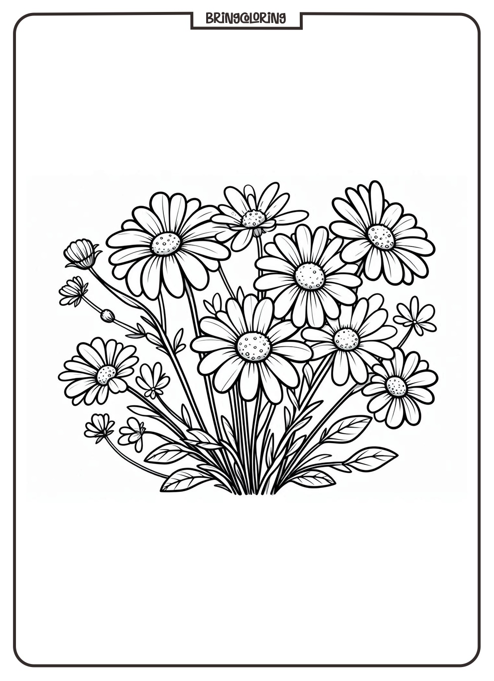Daisy Coloring Pages for Kids 3 daisy coloring online pages forr kids