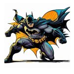 Batman in Action Coloring Pages image of Batman in Action