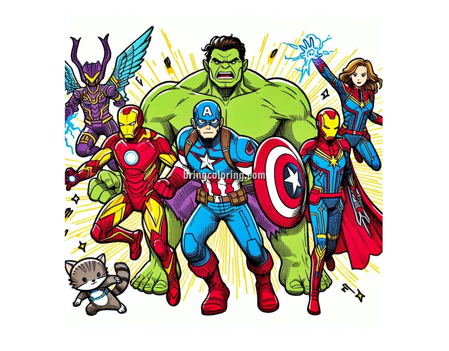 Welcome to our Marvel Coloring Pages 4 image of Marvel Coloring