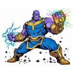 Color the Mighty Thanos!  image of Thanos coloring