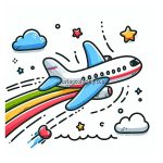 Airplane Coloring Page for Kids image of airplane coloring