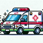 image of ambulance car coloring