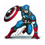 Favorite Superhero Captain America ColoringPages image of captain america coloring