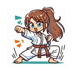 image of karate coloring for kids