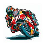 image of moto gp coloring