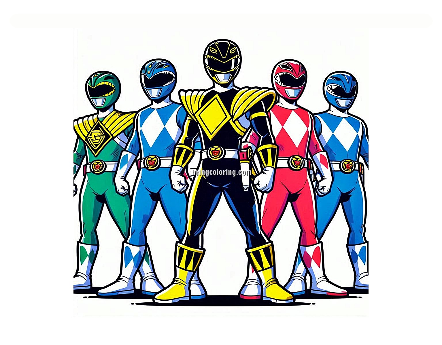 Power Ranger Coloring Pages for Kids 4 image of power ranger coloring