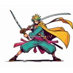 image of roronoa zoro one piece cartoon movie coloring