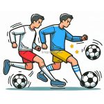 image of soccer coloring