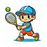 image of tennis coloring