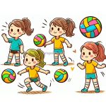 image of volley ball coloring