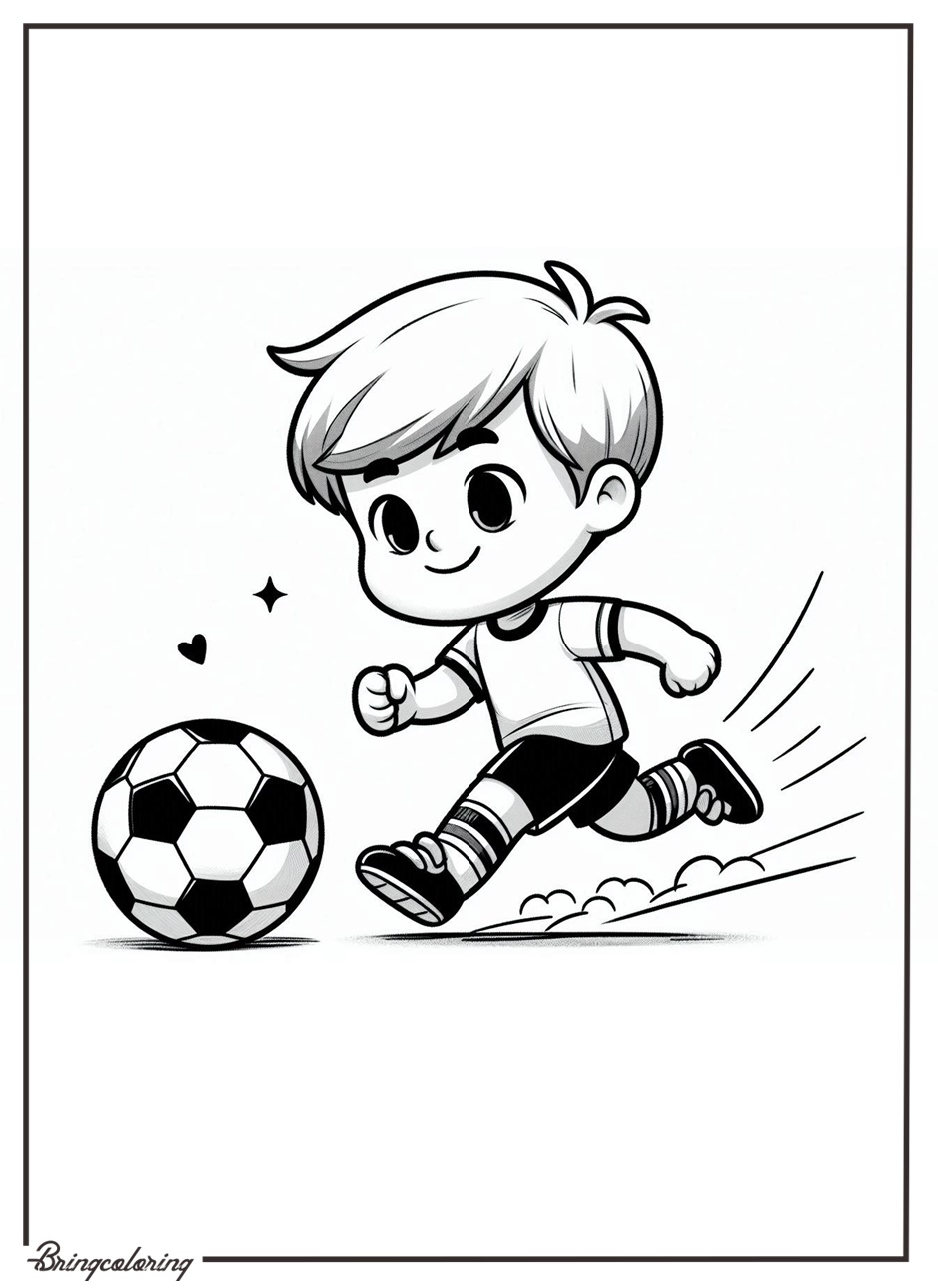 kids play soccer coloring page for kids bringcoloring.com