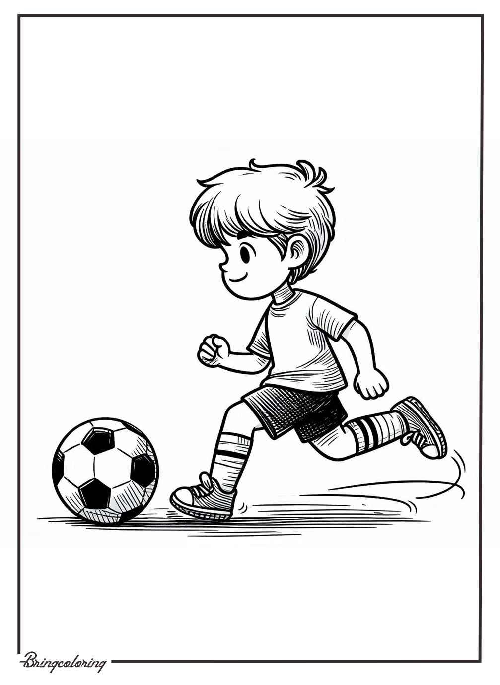 kids play soccer coloring pages for kids bringcoloring.com