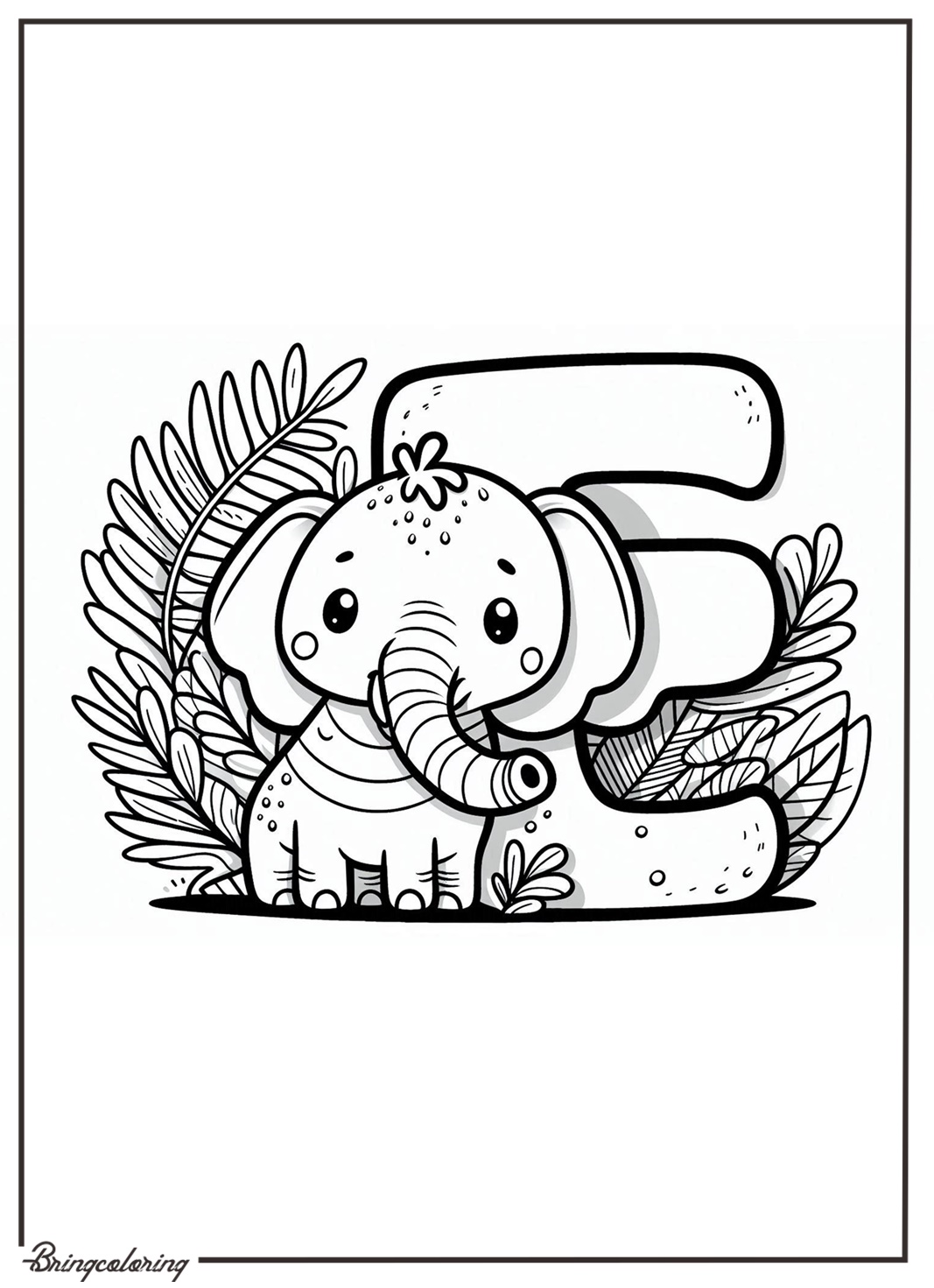 Alphabet Letter E with Elephant Coloring Pages 3 Alphabet Letter E with Elephant Coloring Pages bringcoloring