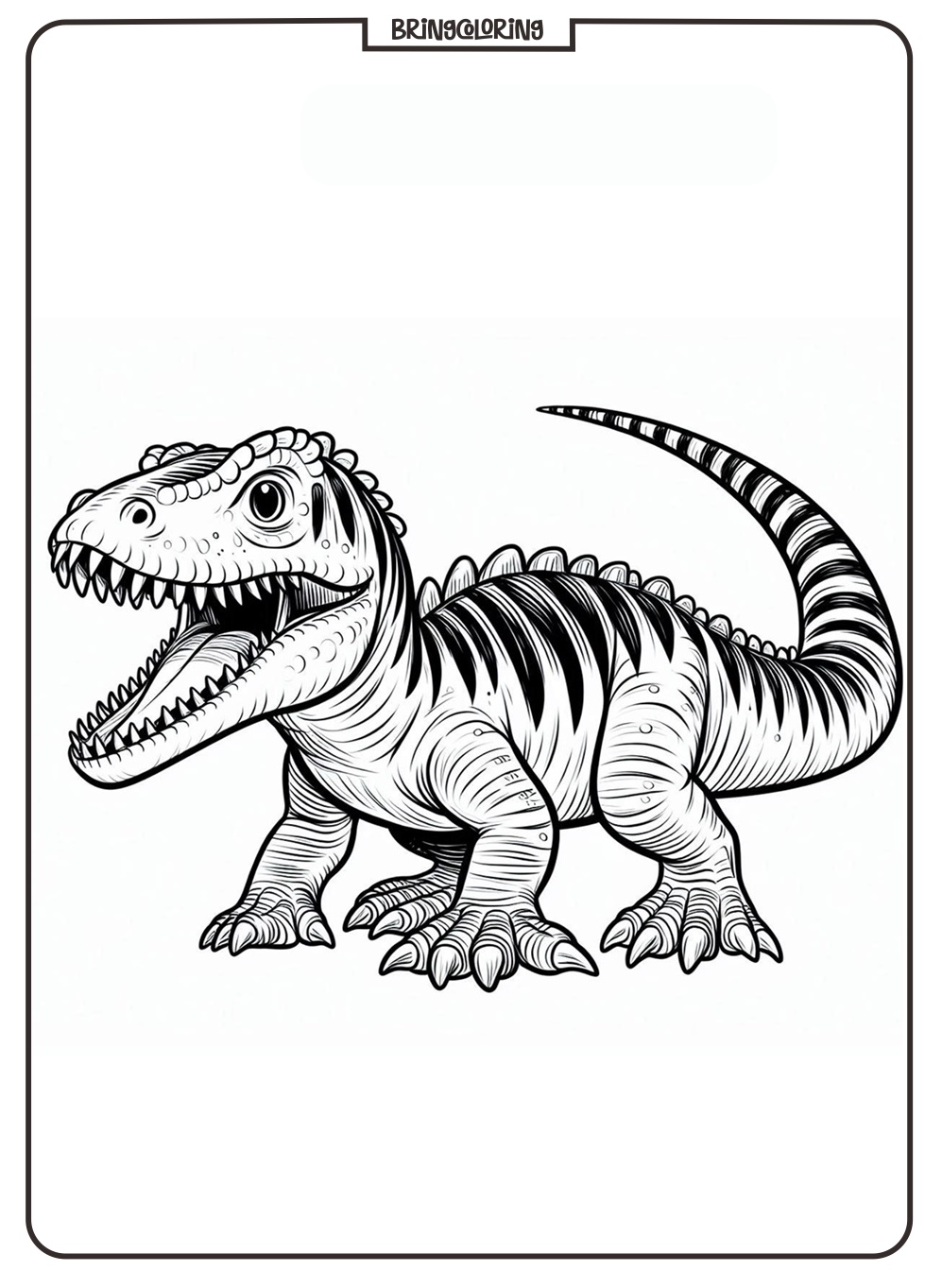 Step Back into the Age of Dinosaurs with these Baryonyx Coloring Pages 2 Baryonyx Dinosaurs coloring page for kids bringcoloring.com