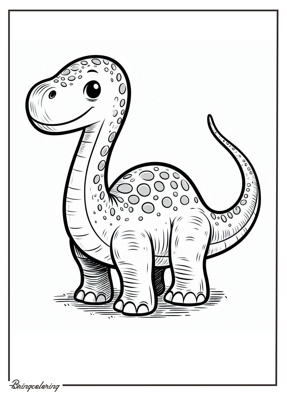 Brontosaurus Coloring Pages Known for Its Long Neck 2 Brontosaurus Coloring Pages for Kid bringcoloring.com