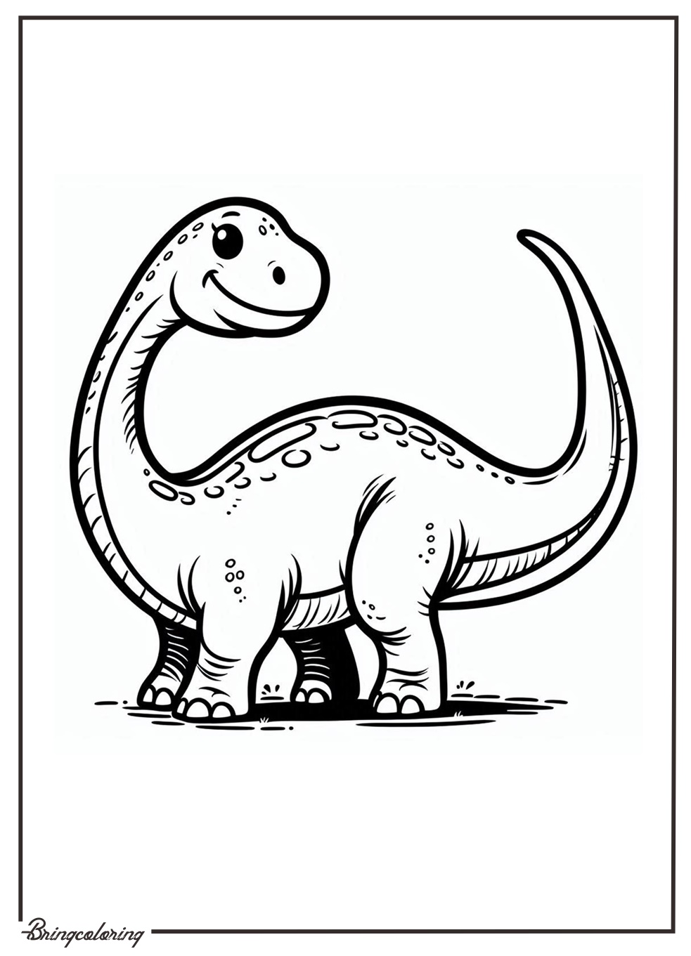 Brontosaurus Coloring Pages Known for Its Long Neck 3 Brontosaurus Coloring Pages for Kids bringcoloring.com