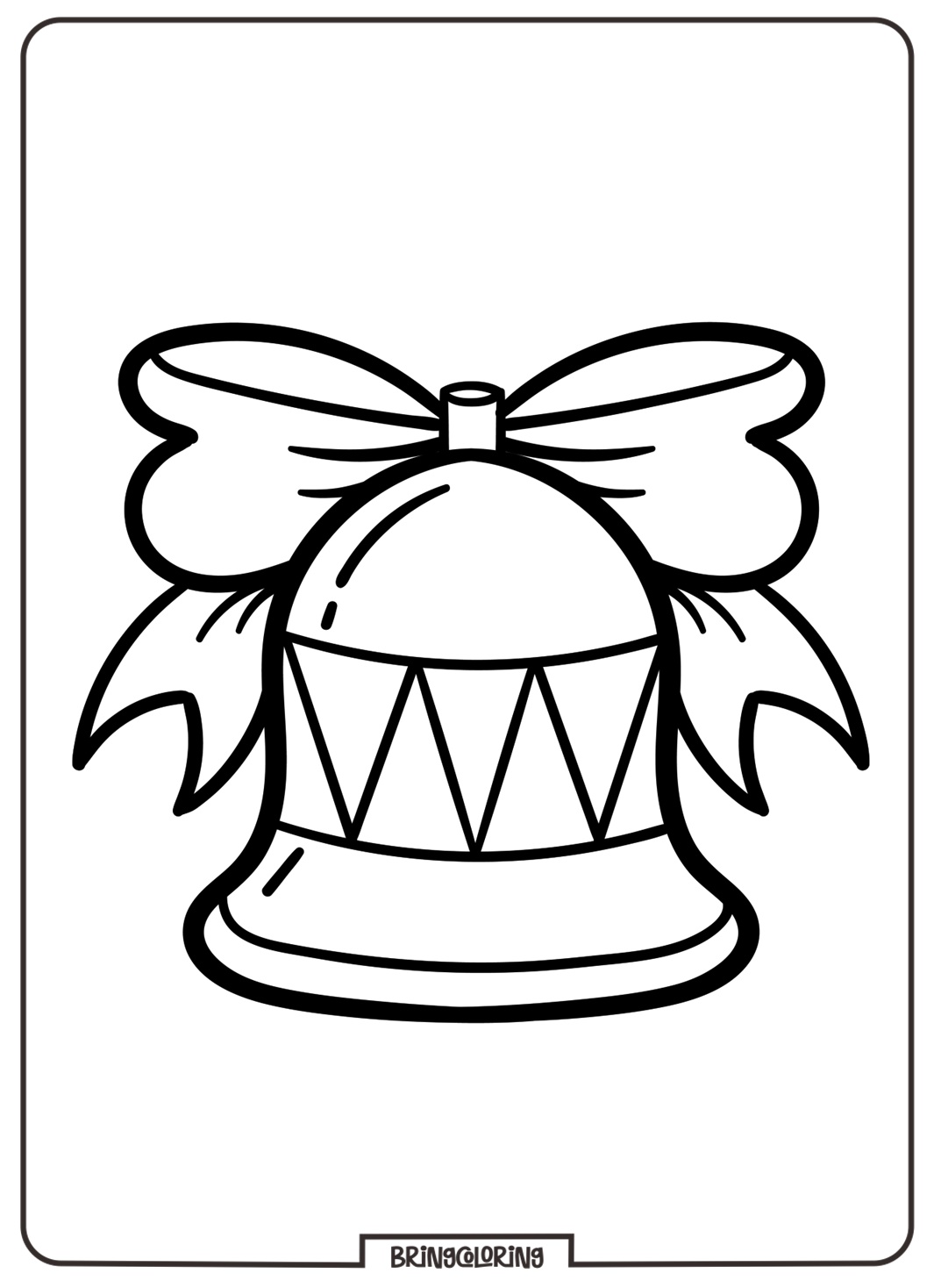 Christmas Ornament Coloring Pages for Kids 1 Christmas Ornament Coloring Online Page