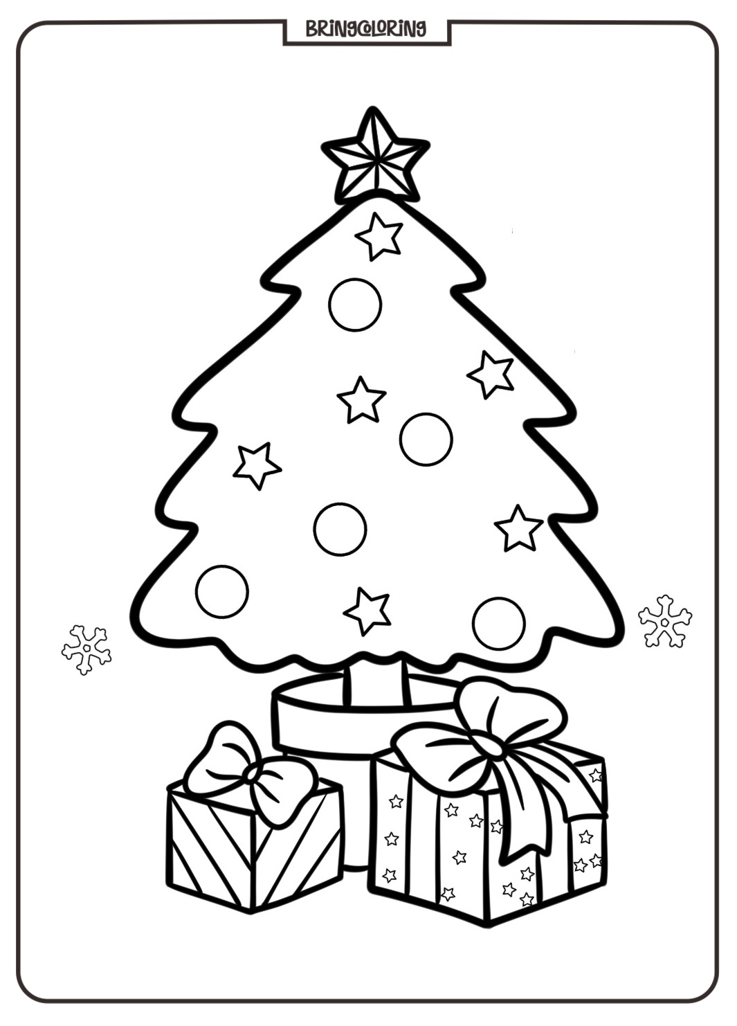 Welcome to the Christmas Present Coloring Pages for Kids 1 Christmas Present Coloring Online Page for Kid
