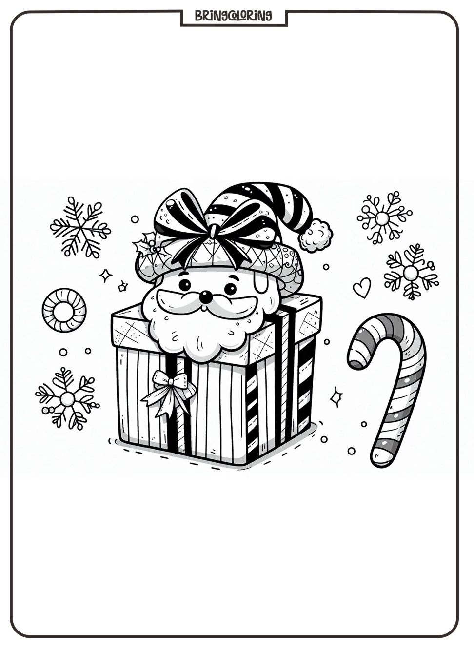 Welcome to the Christmas Present Coloring Pages for Kids 4 Christmas Present Coloring Online Page