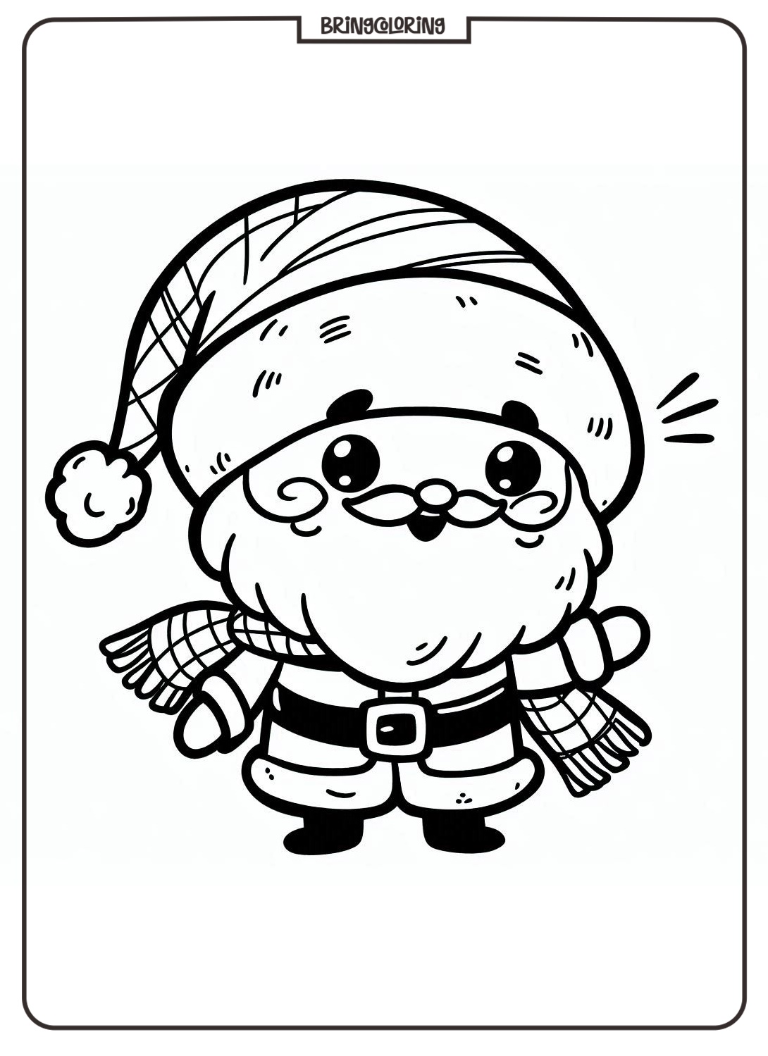 Ho Ho Ho! Santa Coloring Fun! 2 Christmas Santa Coloring Online Page