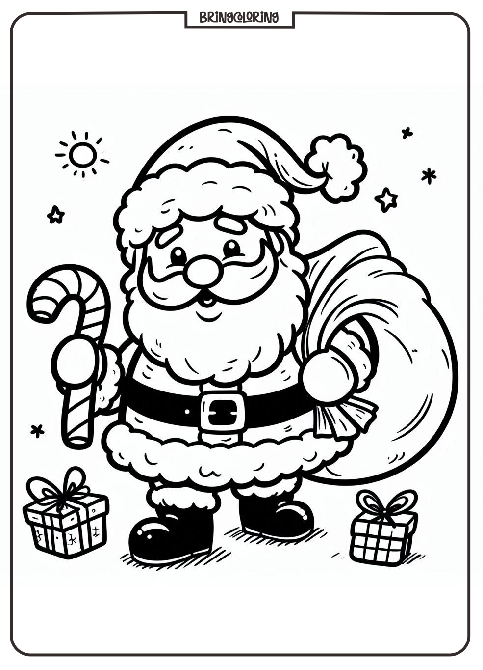Ho Ho Ho! Santa Coloring Fun! 3 Christmas Santa Coloring Online Pages for Kid