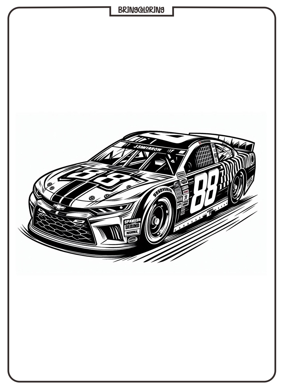 Coloring Online Page Nascar