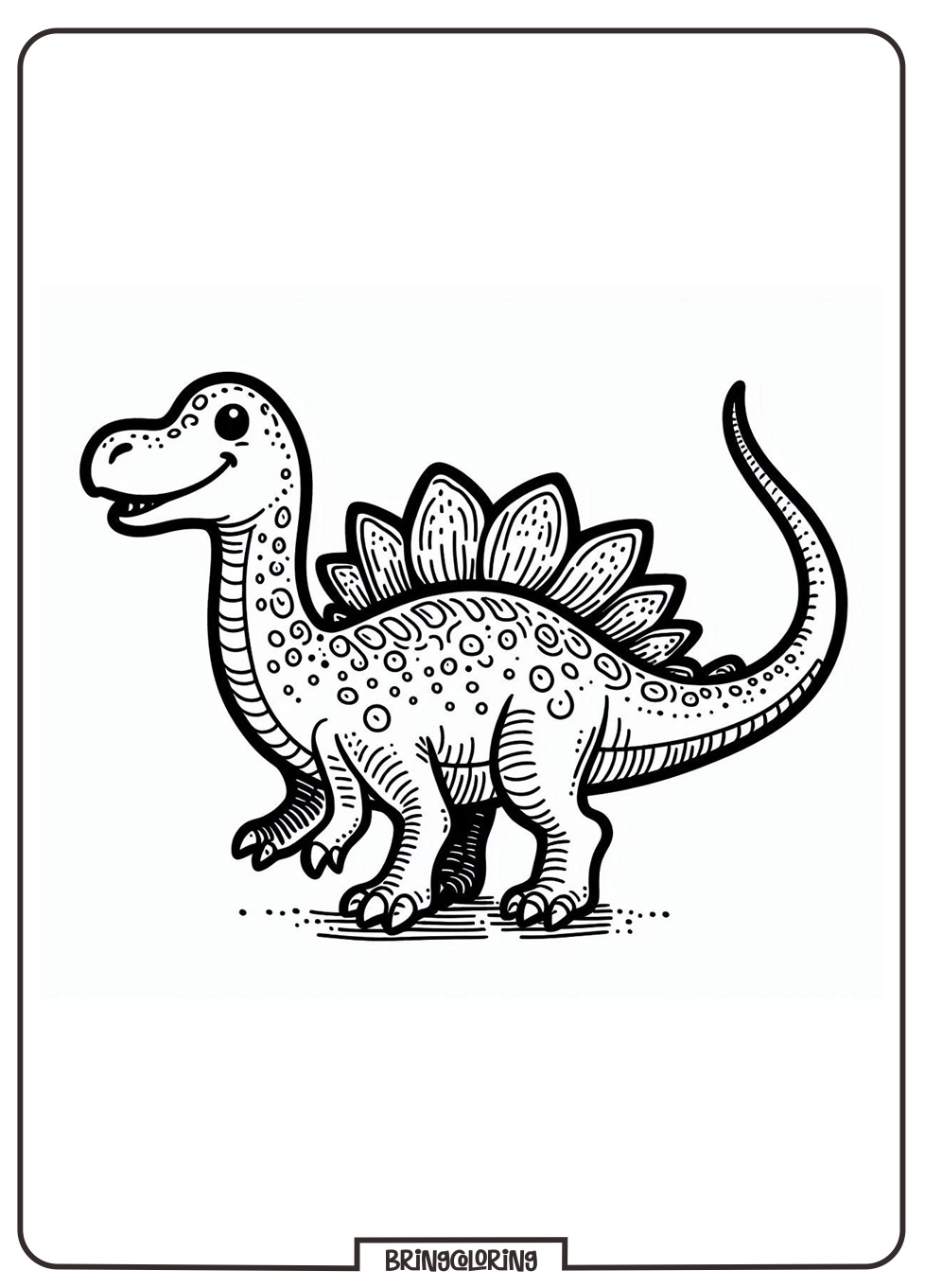 Dinosaurs Coloring Pages for Kids 2 Dinosaurs Coloring Page for Kid bringcoloring.com