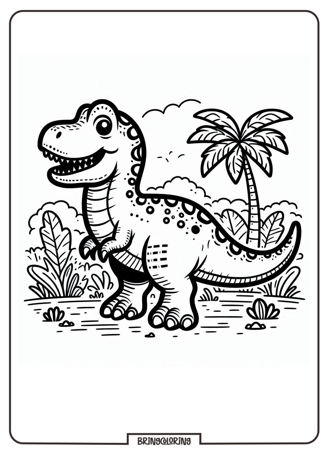 Dinosaurs Coloring Pages for Kids 4 Dinosaurs Coloring Pages bringcoloring.com