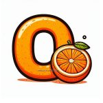 Alphabet Letter O with Oranges Coloring Pages Image is Alphabet Letter O with Oranges Coloring - bringcoloring.com