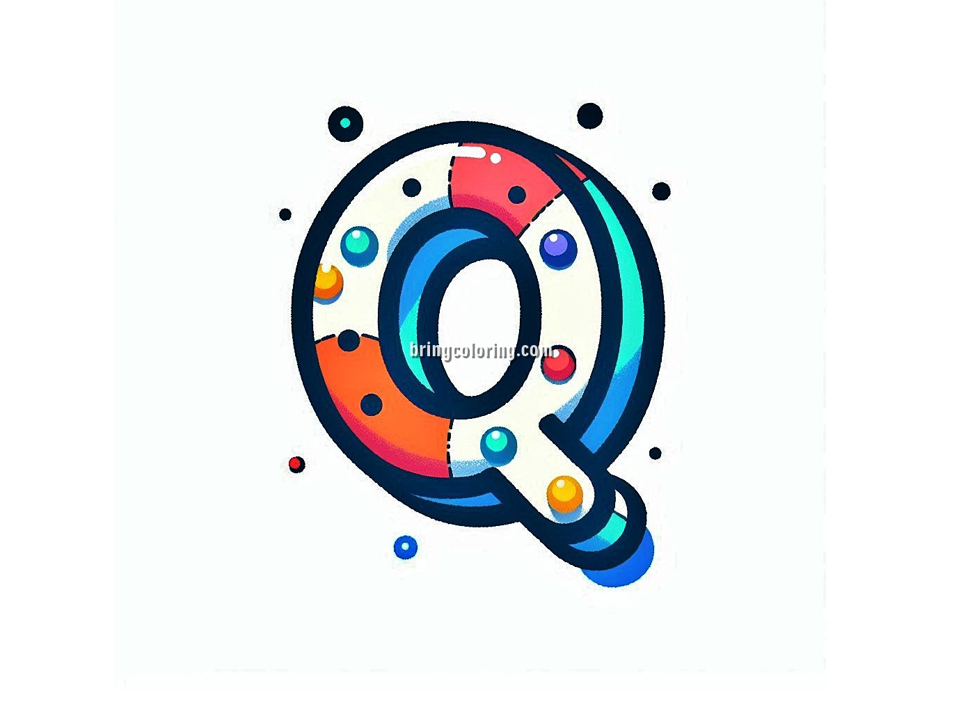 Alphabet Letter Q Coloring Pages for Kids 1 Image is Alphabet Letter Q Coloring - bringcoloring.com