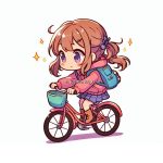 Image is Anime Girl Riding Bicycle Coloring