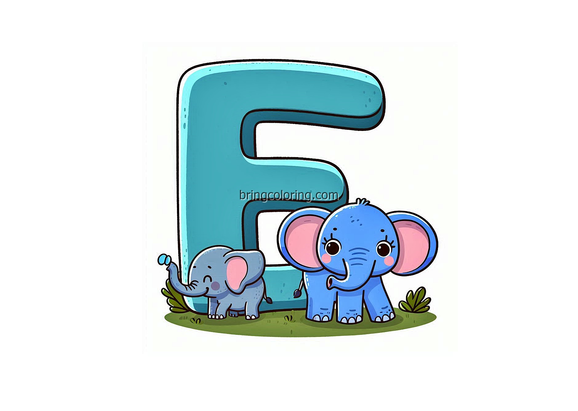 Alphabet Letter E with Elephant Coloring Pages 1 Image of Alphabet Letter E with Elephant Coloring