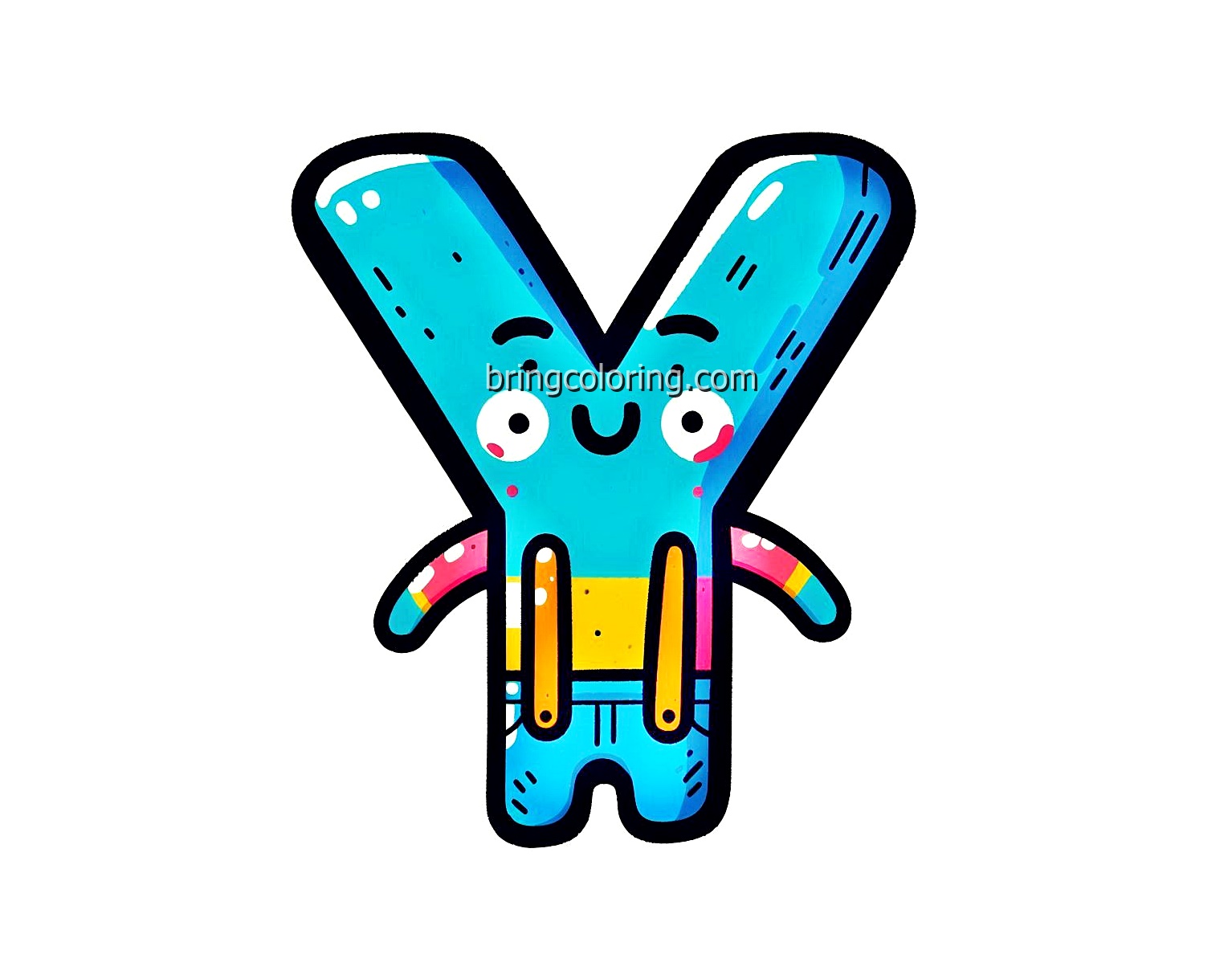 Alphabet letter Y Coloring Pages for Kids 4 Image of Alphabet Letter Y Coloring - bringcoloring.com