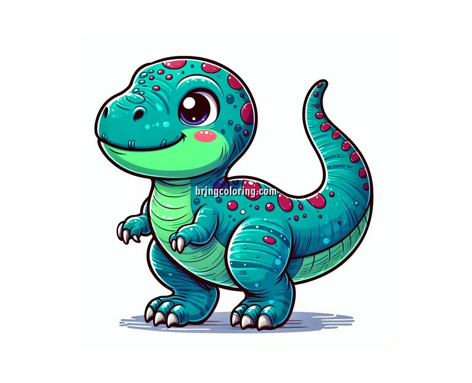 Get Ready for a Dino-mite Adventure with These Baby T-Rex Coloring Pages 6 Image of Baby T Rex Coloring