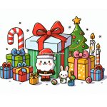 Welcome to the Christmas Present Coloring Pages for Kids Image of Christmas Present Coloring