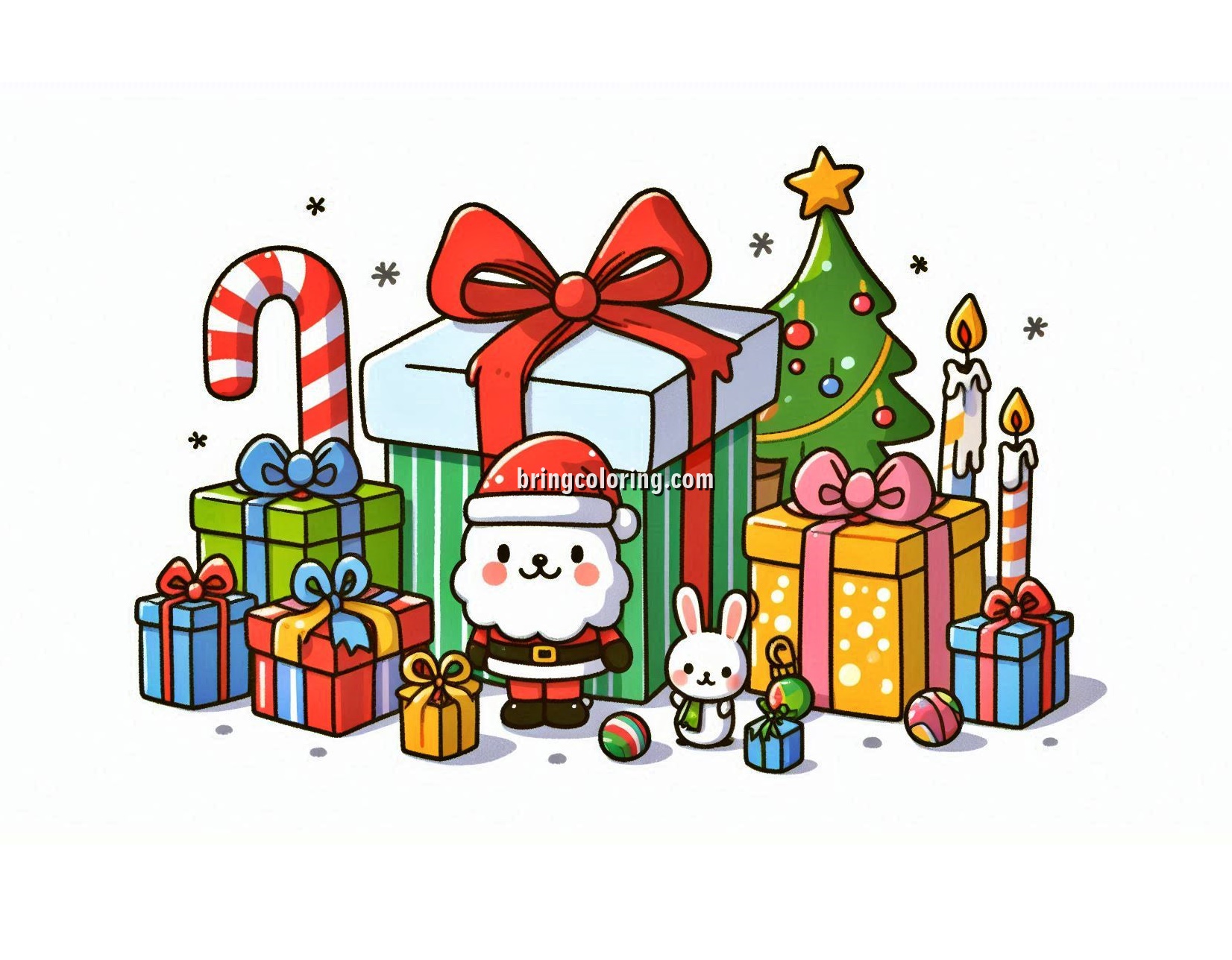 Welcome to the Christmas Present Coloring Pages for Kids 5 Image of Christmas Present Coloring