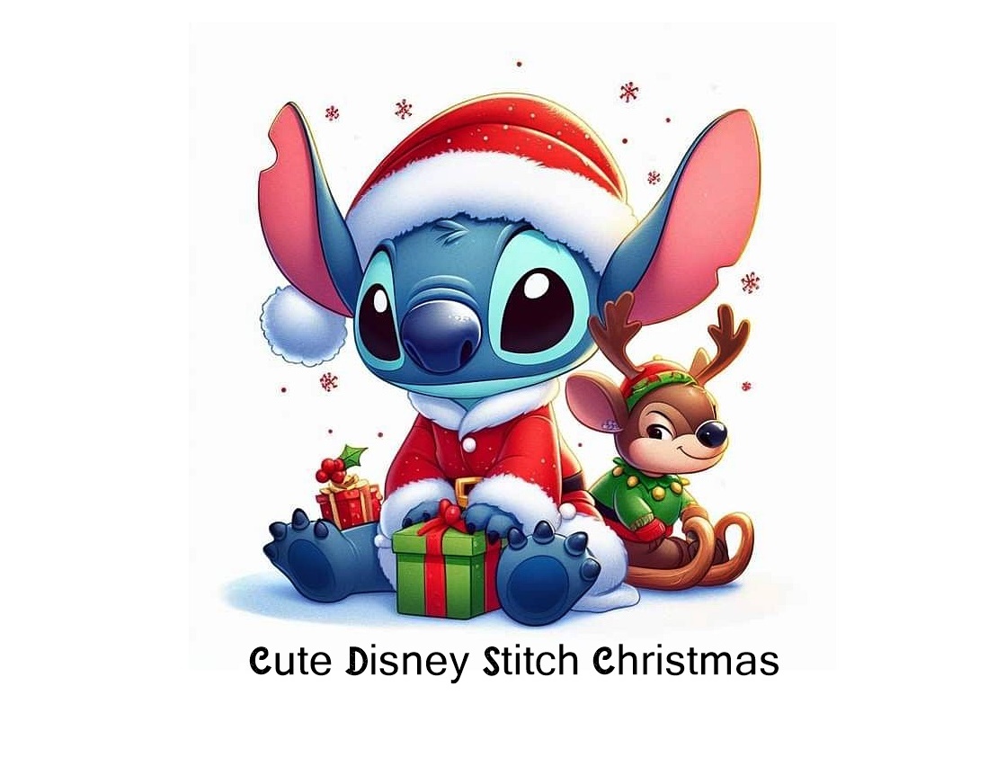 Cute Disney Stitch Christmas Coloring Pages 3 Image of Cute Disney Stitch Christmas
