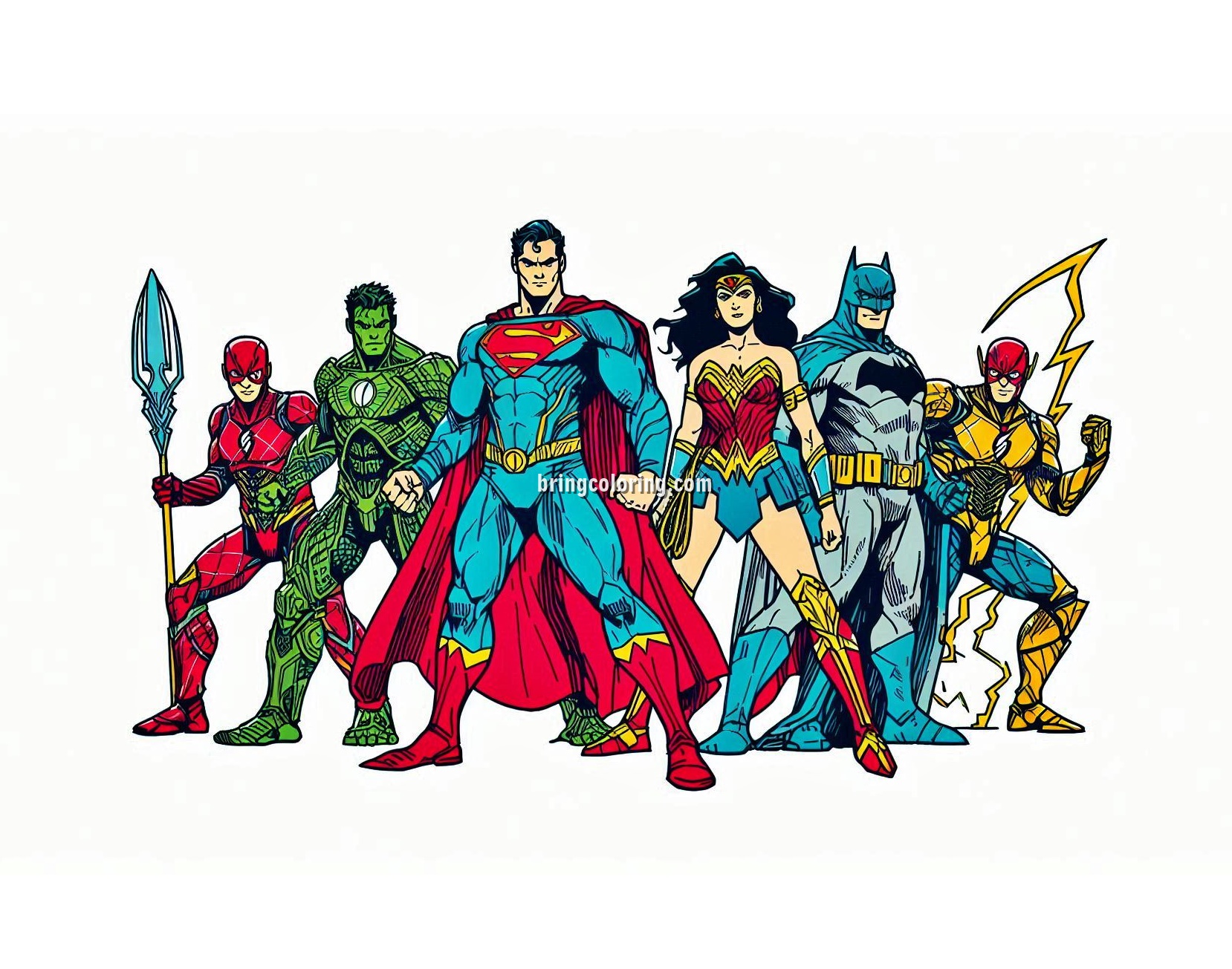 The Greatest Superheroes, Justice League Coloring Pages 4 Image of Justice League Coloring Pages
