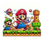 Famous Video Game Hero Mario Coloring Pages for Kids Image of Mario Bros Coloring