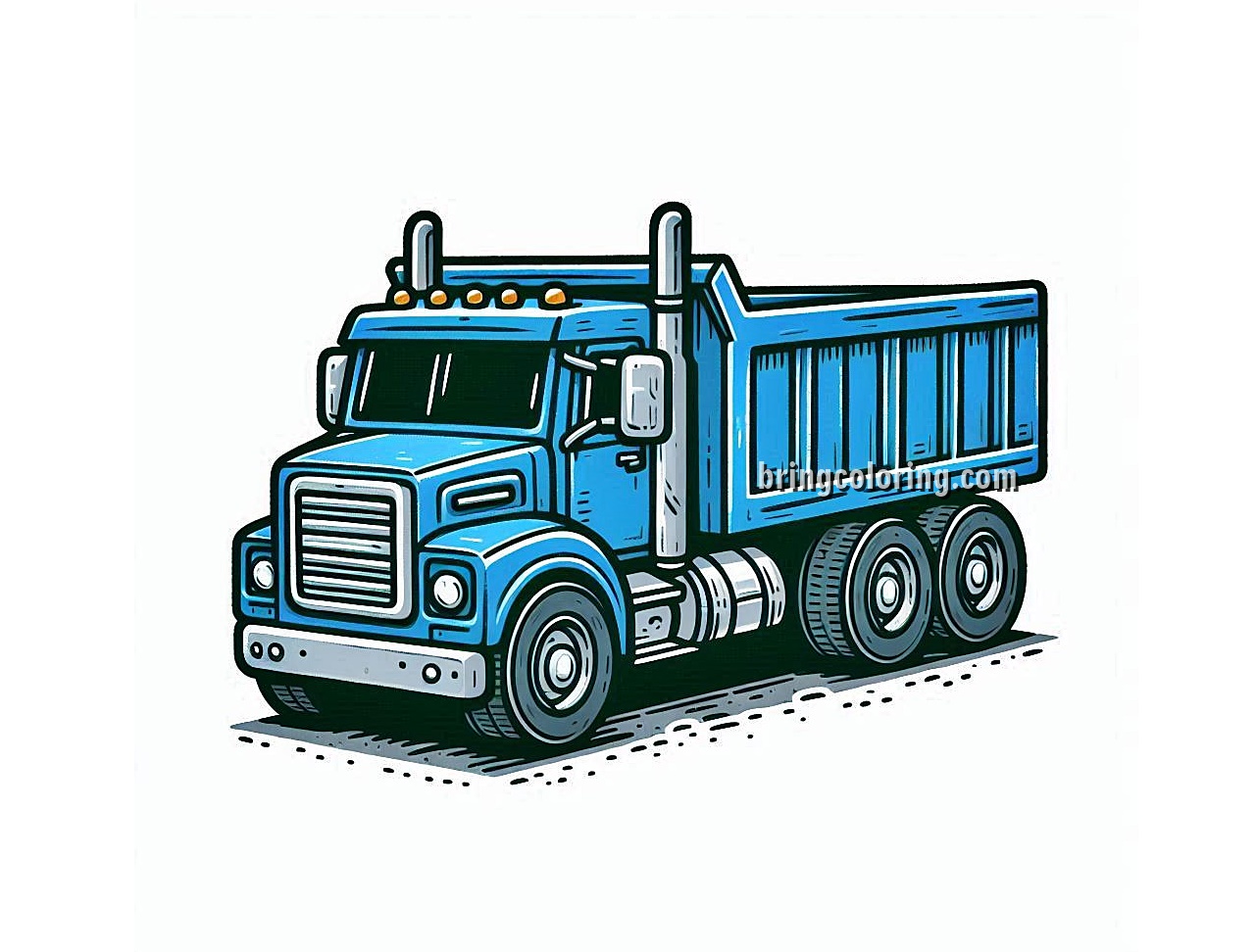 Truck Coloring Pages for Kids 5 Image of Truck Coloring