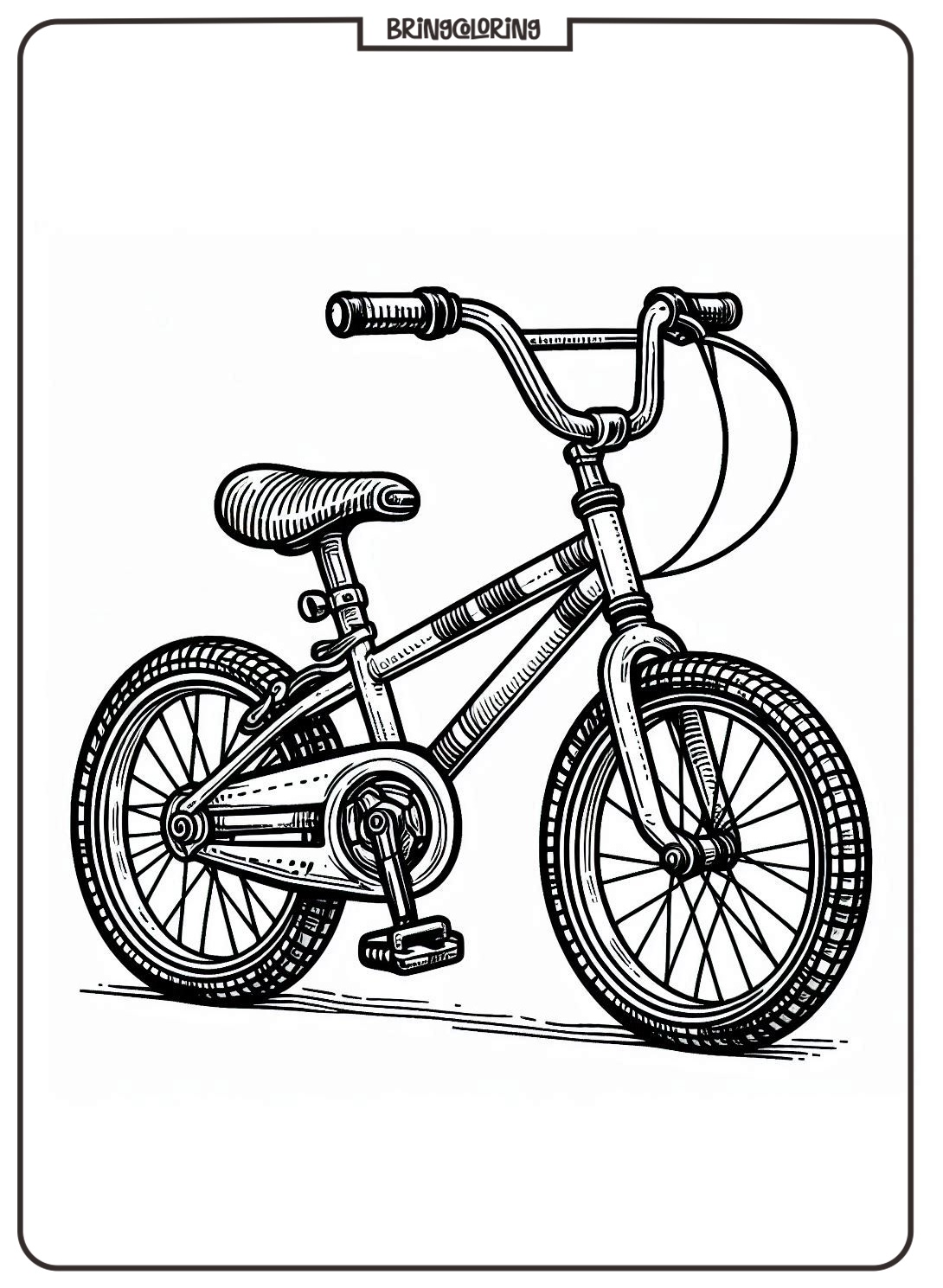 Kids Bicycle Coloring Pages bringcoloring